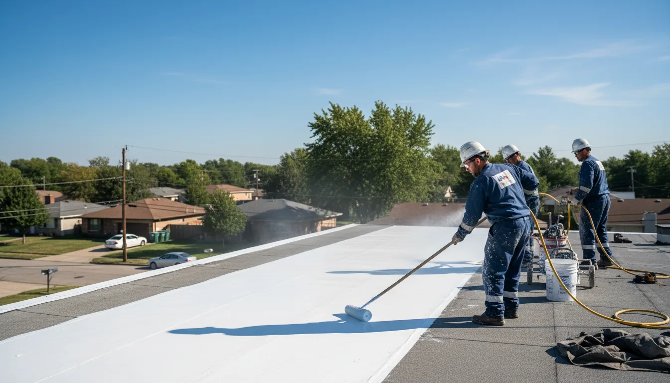 Commercial roof coating in Prosperity, PA near me